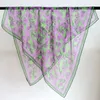 Birdtree 100%Mulberry Silk Chiffon Scarf Fashion Stampa floreale Mamme Gift Elegante Kerchief Spring Sciallo sottile A41513QM 240325