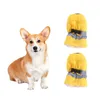 Hundkläder Rain Booties 4st Vattentät vinterplysch Snö Anti-skor för små medelstora hundar (gul storlek6)