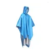 Raincoats Portable Disponible Raincoat Waterproof Transparent Rain Cover Emergency Poncho Jacket Travel Camping Outdoor Sports