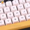 Tastaturen 140 Schlüssel Honig Milch Koreaner Schlüsselabdeckung PBT -Farbstoff Sublimation XDA Einführung Schlüsselabdeckung Kirschschalter DIY Layout Mechanische Keyboardl2404