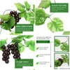 Fleurs décoratives couronnes 2x vigne artificiel Vine Garland Fruit pour la décoration de jardin DÉCORTE DE DROP FIPRIMATION FESTIVE FOURNIR OTQC4