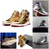 T Trump Designer Mens Basketball Shoes The Never Sumpender High Tops Designer 1 TS Gold Mens Trainers Sport