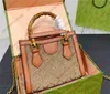 Designer Women Bag Jackie 1961 Mini ramię 675799 2GS Diana Bamboo Mini Tote Bag 707449 Torebka TOTE Wysokiej jakości portfel Crossbody Crossbody Wallet