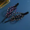 Clip per capelli bastoncini di strass per le capelli vintage barrette di cristalli da donna Accessori per la moda per capelli