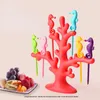 Forks Cartoon Seahorse Coral Modeling Fruit Fruit Fork Children Snack Cake Dessert Pick Smacchino Bento Pranzi Decorazioni per feste