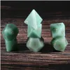 Gemystones en vrac Green aventurine Polyédrique Dice 7pcs Set Dongeons Dragons Stone DND RPG Jeux Ornements Spot Goods en gros OTQKB