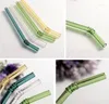 Drinking Straws 100pcs Special Fine Curved Glass Environmental Health Baby Art Eco-friendly SN2822