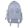 Backpack Fashion Nylon Rucksack Waterproof Boy Girl Bookbag For Teens High School Schoolbag Black Mochila Women Bag 50