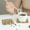 Table Tableau Mah Jongg Birds Coasters Cuisine Placemats imperméables Isulation Caxe Café pour décor PADS DE TABLE DE CATURE DE DÉCOR