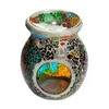 Candle Holders European Oil Furnace Aroma Burner Mosaic Colorful Holder Candlestick Vase Romantic Crafts Gifts Home Decoration