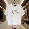 2024 Neues China-Chic-Short T-Shirt Herren-Chinesischer Stil Halbärmel Lose lässiges vielseitiges Paar Top