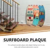 Party Decoration 3sts Surfboard Wood Staty Wall Sculpture Decor Prydnad Hängande