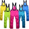 Poles 2022 Winter Outdoor Man Women Snow Trousers Sport Men Skiing Pants Waterproof Female Ski Overalls Suspender Man Hiking Clothes