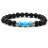 Bracelet de perle de roche de lave perle Bracelet chakra charme d'huile essentielle naturelle des perles de diffuseurs pour femmes bijoux de mode de mode pour femmes bijoux Dr Dhux3