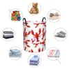 Waszakken badkamer organisator rode kreeft vouwmand mand laundri tas voor kleding thuisopslag