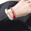 Nuovo braccialetto di designer classico per donne anello singolo H Diamond in lega intalata Bracciale in pelle con logo