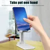 Foldbar Alloy Metal Phone Holder Erkant Mobil justerbar flexibel skrivbord Stativ kompatibel för smartphone iPhone Samsung Huawei Tablet PC