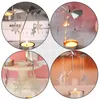 Kaarsenhouders 3 pc's zwenkhouder tafel versiering metaal windmolen decoratieve kaarsenhouder trim stands decors lamp ornament