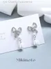 Pearl Earring Designer Mikimoto örhänge Mikimoto trä Bow Pearl Earrings S925 Silver Akoya 2023 Nya premiumörhängen