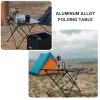 Furnishings Portable Camping Folding Table Outdoor Aluminium Alloy Furniture Travel Tables For Garden Party Picnic BBQ Camping Equipment