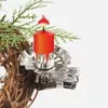 Kerzenhalter 10 PCs Vintage Christmas Cliptischdekorationen Metall Kerzenstick traditionell für Baum