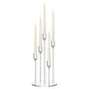 Candle Holders 1pc Acrylic 5 Arms Holder Clear Candelabra Centerpieces Wedding Living Room Dinner Table Christmas Decoration