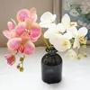 Fleurs décoratives 2pcs phalaenopsis artificiels faux orchidées pour la fête de mariage à la maison décoration de la Saint-Valentin cadeaux Mothe