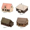 Kitchens Play Food 1/72 Wooden Building Model Kits European Store Scene Model Rural Architecture Wooden Assembly Model Miniature House Landscape 2443