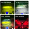 Motorcycle Spotlights Super Bright Bright Flash LED Laser Cannon Day-running Devil Eye Battery Electric Car Lights Paving Lights