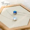 Ожерелья Thaya 2023 S Sterling Sier Crystal Countals 45 см моды подвесной подвеска для женского ожерелья.