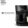 Koffiezetapparaten K-duo Essentials Black Single Service K-Cup Pod Coffee Machine Black Cafe Nieuw in de Verenigde Staten Y240403