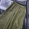 Spodnie damskie Capris Designer KK swobodny proste spodnie nóg wykonane z nylonowego materiału i stylowe, ozdobione markerami trójkątnymi elastycznymi paskiem 2NG9