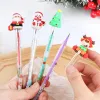 Pencils Christmas Mechanical Pencil 28/56pcs Japanese Kawaii Cutfree Pencil Primary School Stationery Children's Painting Boxed Gifts