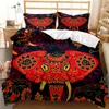 Beddengoed sets beddenbladen kingsize size boho set winter driedelige dekd bedekking katoen dekbed 220x240 cm kwaliteit