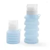 Storage Bottles Folding Squeezing Silicone Split Bottle Press Type Portable Outdoor Camping Face Wash And Shower Gel Safety Hygiene