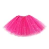 Robes sexy urbaines 3layer femmes gamins moelleux plissé mince mini jupe tutu cosplay fête parent-enfant transparent paille-ponts de danse de danse courte 2443