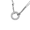 Designer Craitrie Nacklace New Tiktok Live Gold Necklace pläterad med 18K Diamond