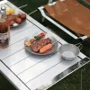 Möbel Tryhomie Aluminiumlegierung Tisch Camping Klapptisch Grillkombination IGT Tisch Tragbarer BBQ -Picknicktisch neu