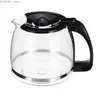 صانعات القهوة صانع القهوة HouseLin مع توقف السيارات و Carafe Carafe 12 كوب أسود Y240403