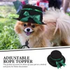 Vestuário para cães Trajes de Halloween Chapéu para animais de estimação resistente ao desgaste Top Puppy Supply Po Prop Bowler