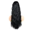 Synthetic Drawstring Ponytails Extensions Long Corn Curly Hair Natural Looking Wrap Around Ponytail 22inch ZZ