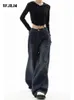 Y2K Vintage High Waist Harajuku Loose Jeans Pants Korean Fashion Womens Grunge Wide Leg Oversized Denim Trouser Female Clothes 240403