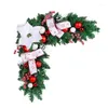 Kwiaty dekoracyjne Y1uU Christmas Door Decor Garlands Window wisiorek