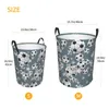 Laundry Bags Waterproof Storage Bag Funny Soccer Balls And Stars Household Dirty Basket Folding Bucket Clothes Toys Organizer