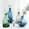 Vasen kreative Sterntinte Flasche Vase Nordic einfaches modernes Glas Home Wohnzimmer Dekorative Hydroponikblume