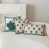 Pillow Cactus Tufted Cover Nordic Minimalist Plant Embroidery Throw Covers Cute Decorative Pillows For Sofa