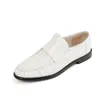 Casual skor veckade lägenheter våren dagliga loafers äkta läder kohud kvinnor platt lazier slip-on solid loaferswomen promenad