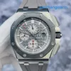 Athleisure AP Wrist Watch Royal Oak Offshore Series 26400io Mens Watch with Black Ceramic Grey Disc Disc Date Timing 44mm Automatic Machinery