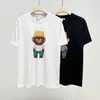 Black White Mens Women Thirt z literami Bear Summer Designer Street T-shirts Fashion Men T Shirt Wysokiej jakości 10a