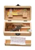 Caixa de esconderijo de madeira de alta qualidade com bandeja de rolamento natural tabaco artesanal e caixa de armazenamento de ervas para fumantes acessórios de tubulação1667828